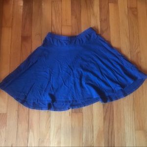 chic blue skirt
